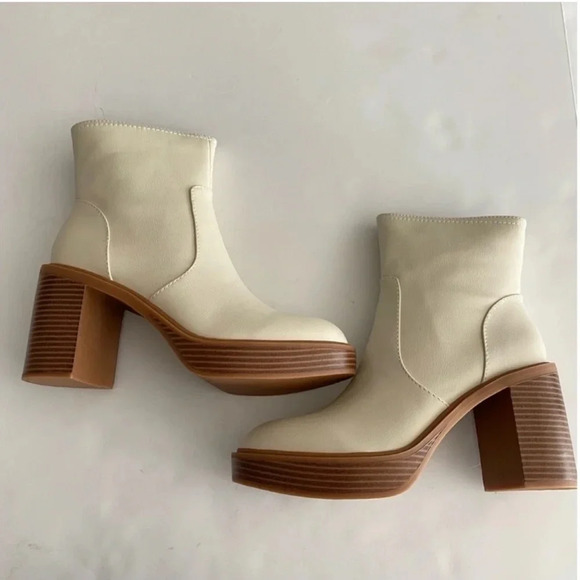 New Dolce Vita Calory Chelsea Boots Ivory Stella Cinzia bootie boho hipster - Picture 13 of 14